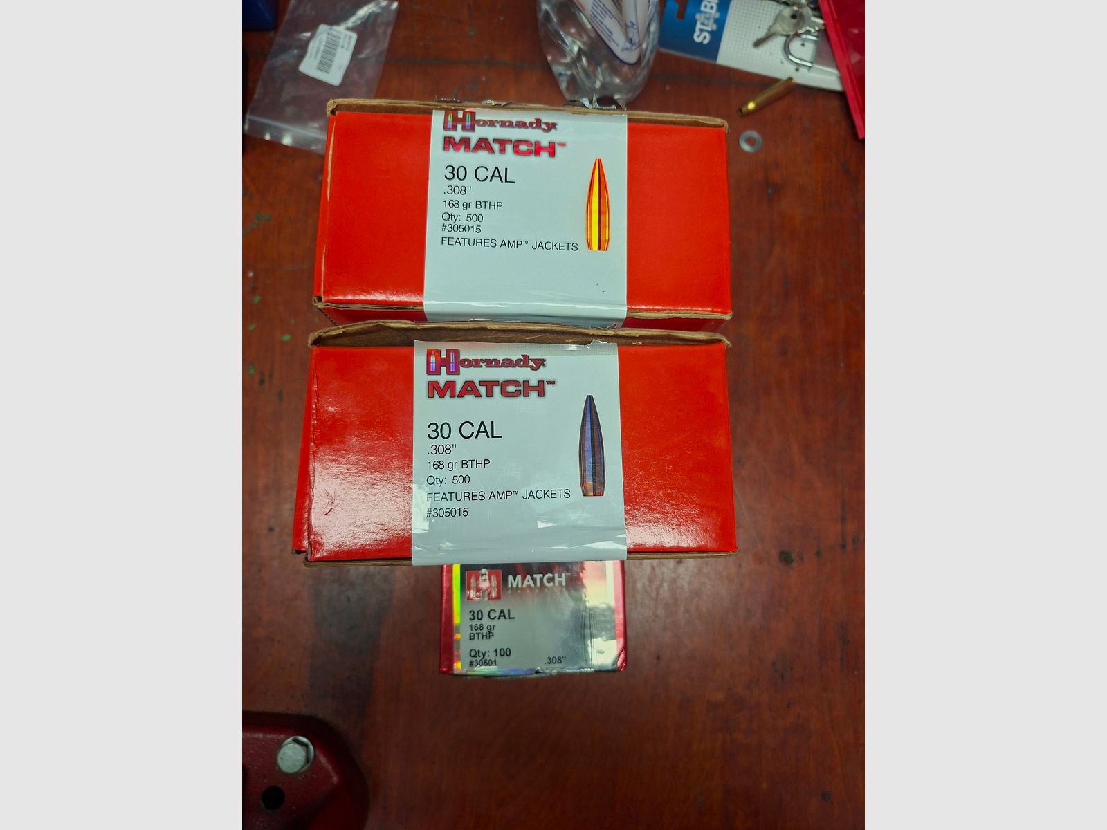 Accesorios para recarga, casquillos, proyectiles