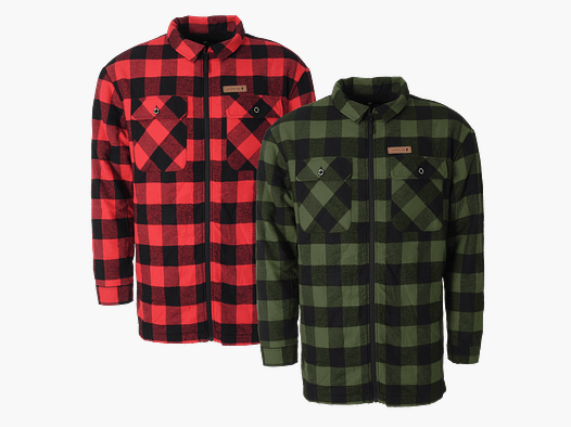 Woodline Shirt Kanada, Czerwony i Zielony, 2-Pack