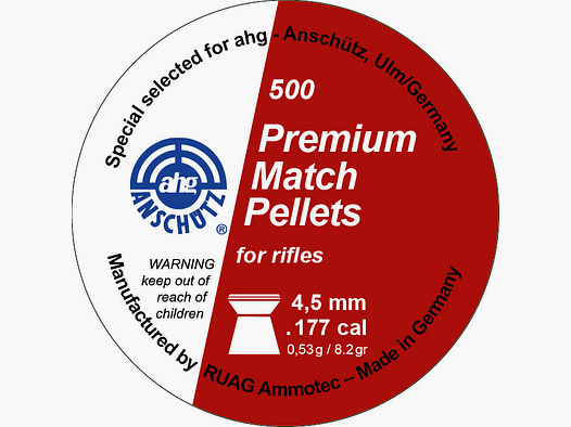 ahg-Premium MATCH Pellets 500 piezas LG