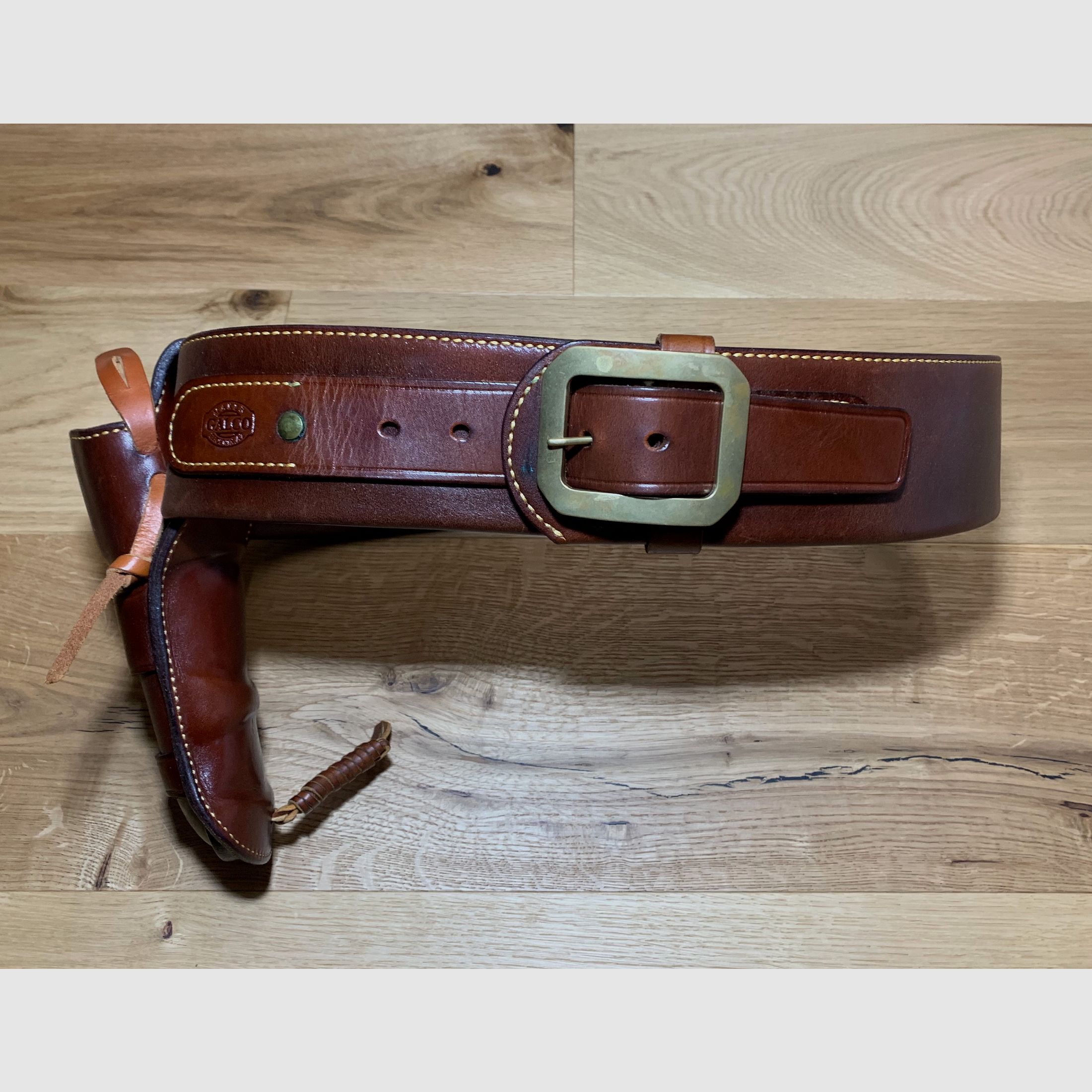 Galco Trail Boss Westerngürtel Holster Colt SAA, Ruger Vaquero, OHNE Revolver, OHNE Patronen 