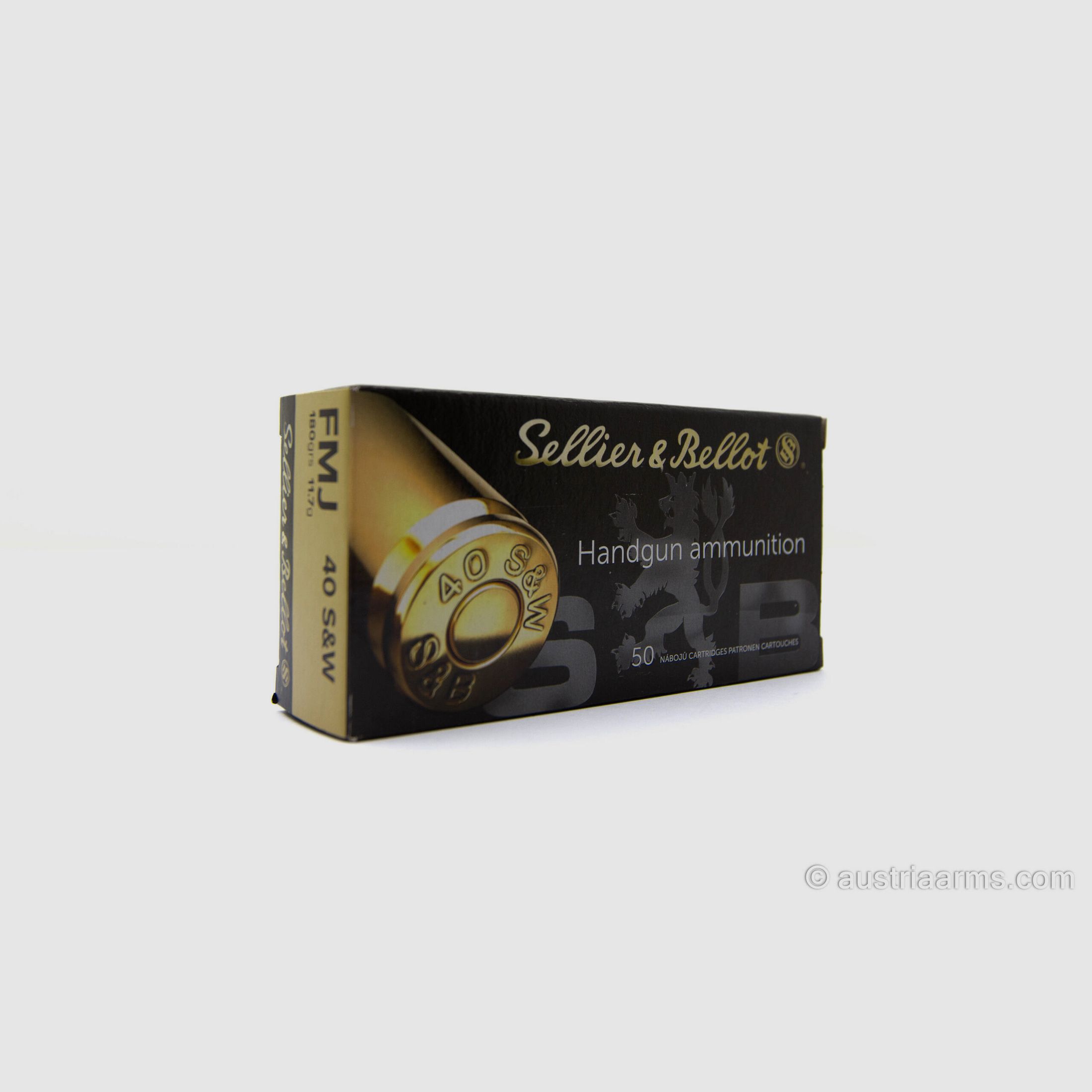 Sellier & Bellot .40 S&W FMJ 180grs – Full Metal Jacket, image 1 of 2