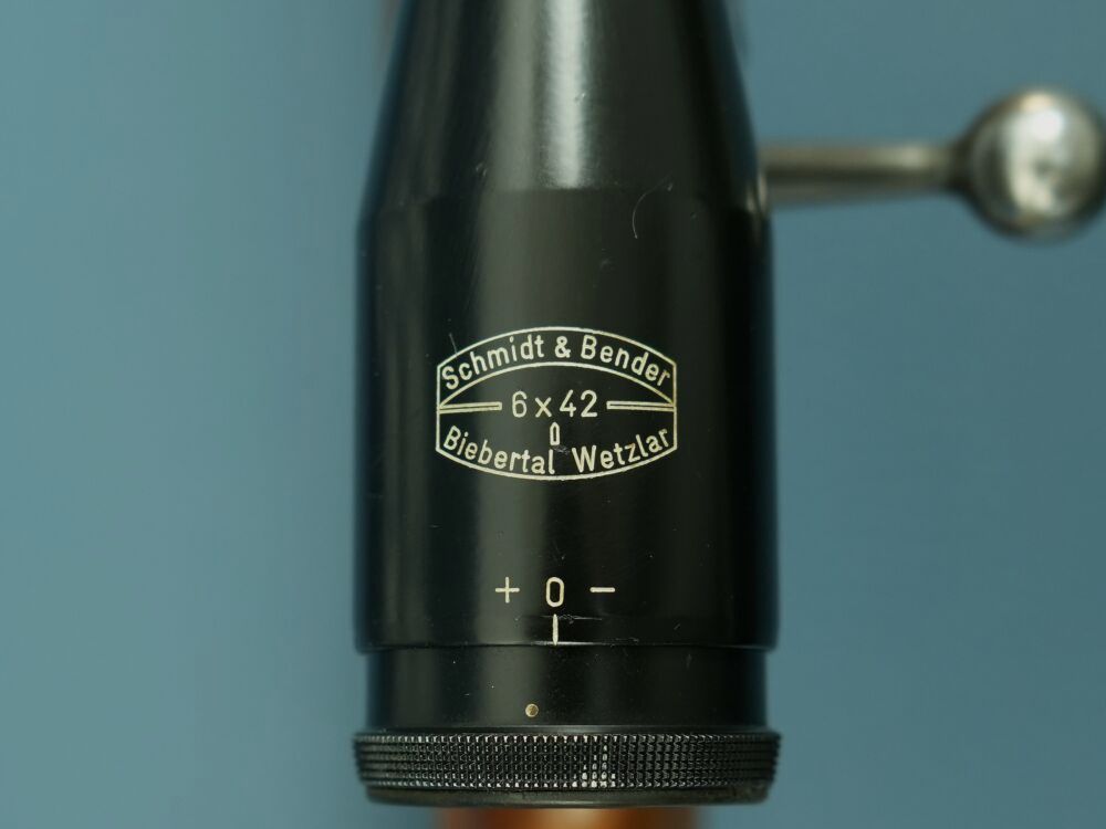 Anschütz Stutzen mit Schmidt & Bender 6x42 .22lr