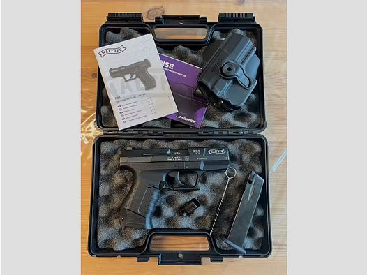 Walther P99 pistola a salve 9 mm P.A.K. nera inclusa Walther Holster