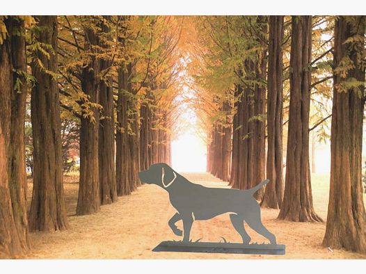 Sculpture "Chien d'arrêt