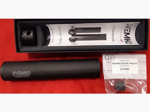 Schalldämpfer SVEMKO Hunter 1.0 Standard Quick Mount 8mm incl. Adapter