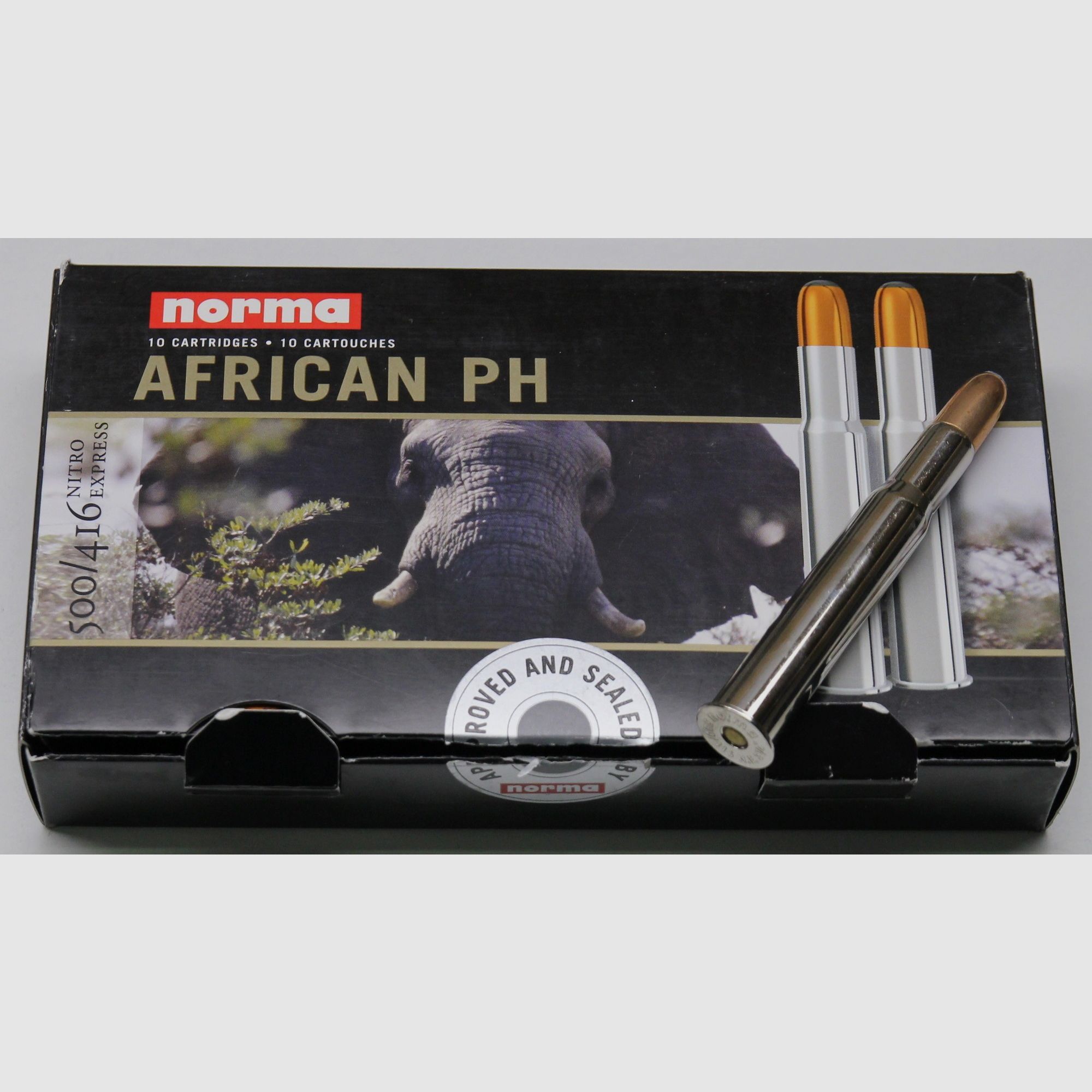 Norma 500/416 NE African PH cartridges
