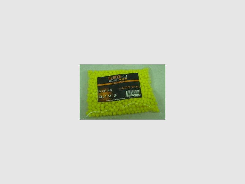 BBs 0,12g/1000stk/gelb - Beutel/6mm/GSG-9