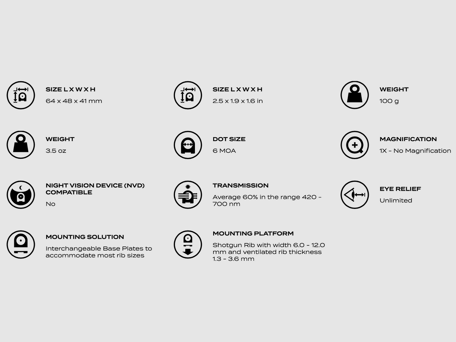 Aimpoint 682510690 Micro S-1 6 MOA black red dot sight