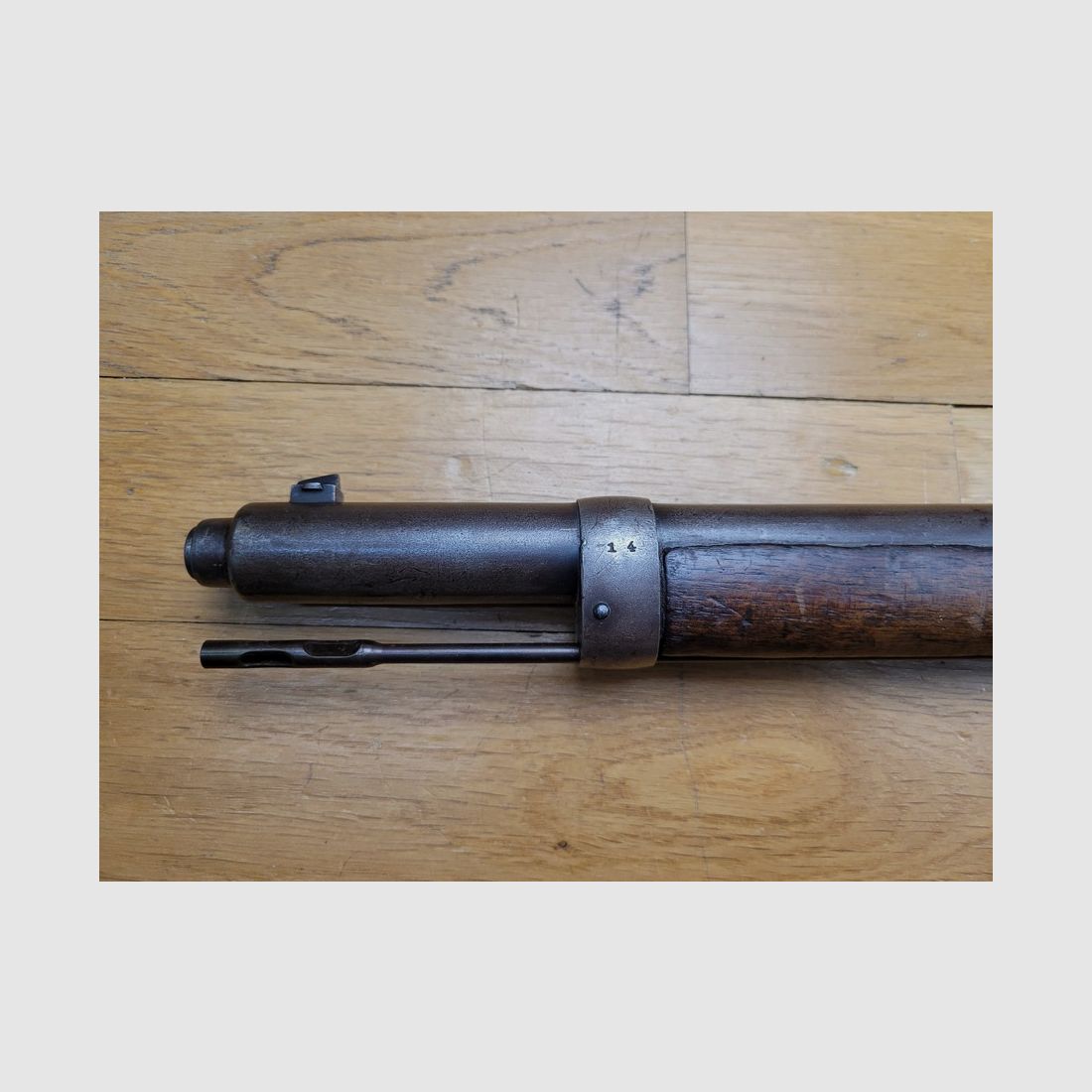 Sulfureux und seltenes Gewehr 1888 „Kommission“ – Arsenal Danzig 1891 – nach Türkei exportiert 1915-1918 – Ursprüngliches Kaliber 8×57 I „S“ – Gute Mechanik – Schöner Lauf – TBE, Bild 29 von 29