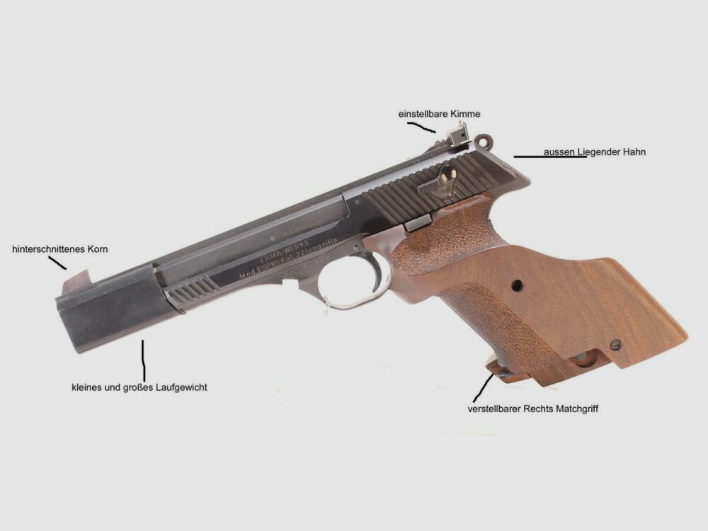 Erma ERMA Sportowa Pistolet ESP 85 Kal .22