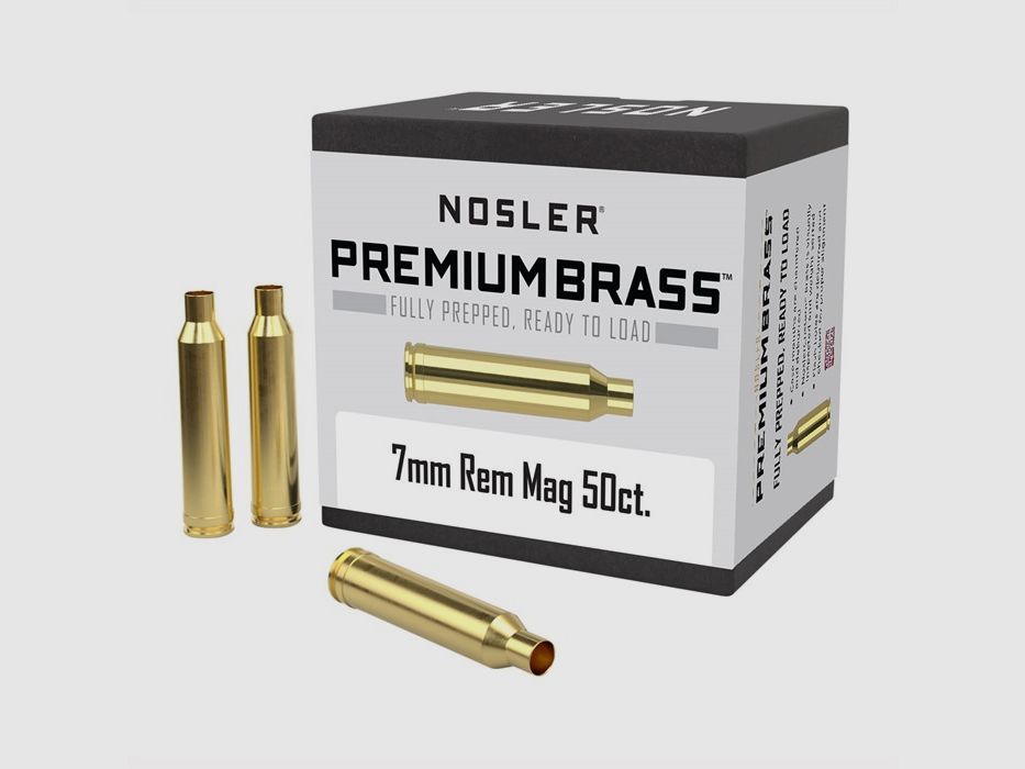 NOSLER 7MM REMINGTON MAGNUM HULSEN 50/STK, afbeelding 1 van 2