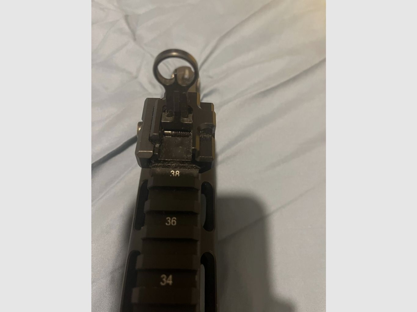 Heckler & Koch MR223 Kimme, Korn!
