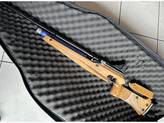 Feinwerkbau P70 Links match rifle precharged air rifle wooden stock