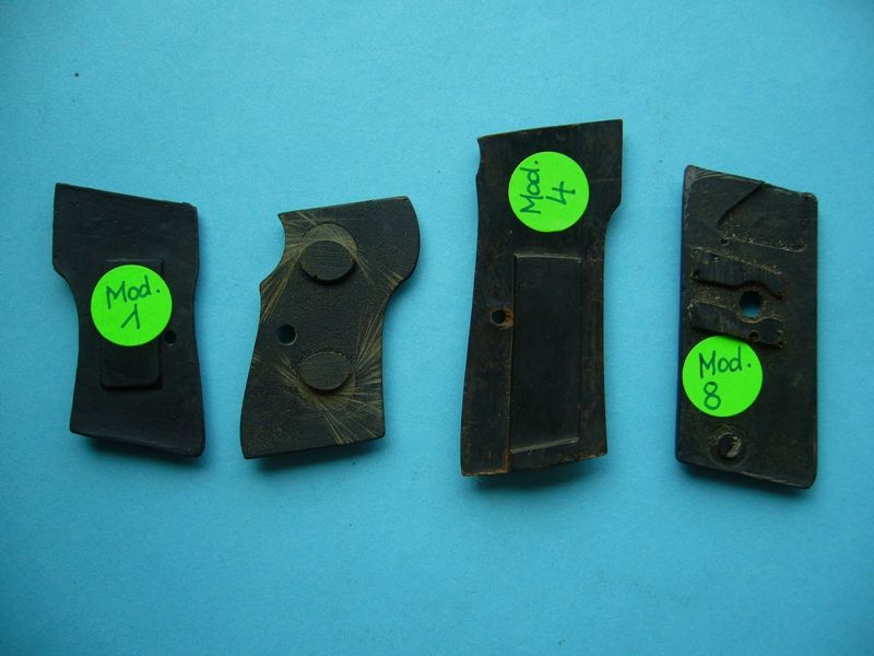 Konvolut Griffschalen für Walther Modelle 1,?, 4,8 (Zella-Mehlis)