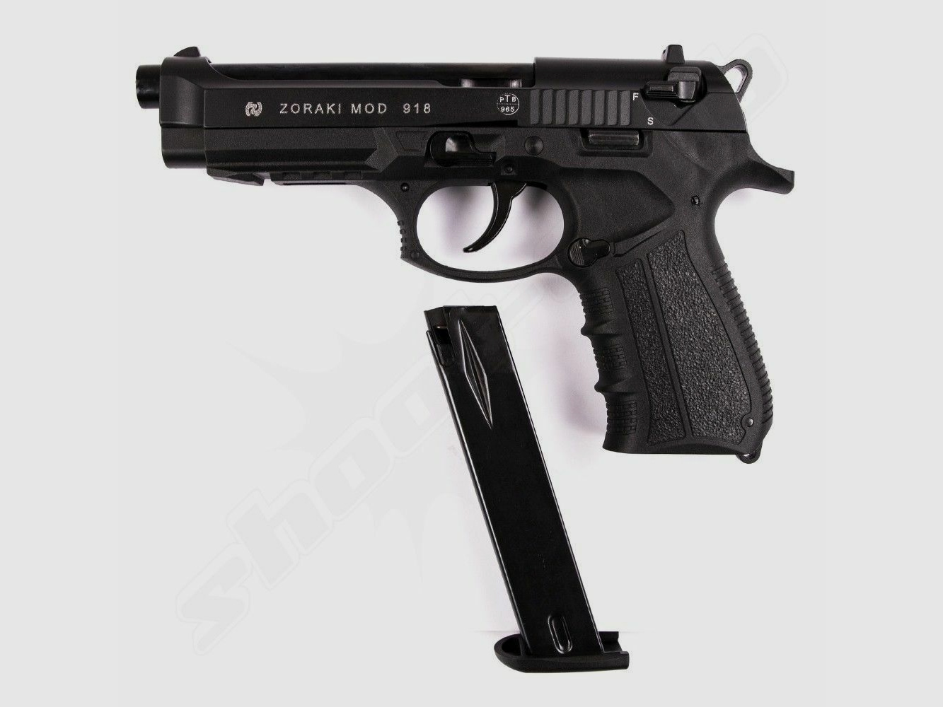 Divers 918-P pistolet alarmowy w kolorze niebieskim 9mm PAK zestaw kabur