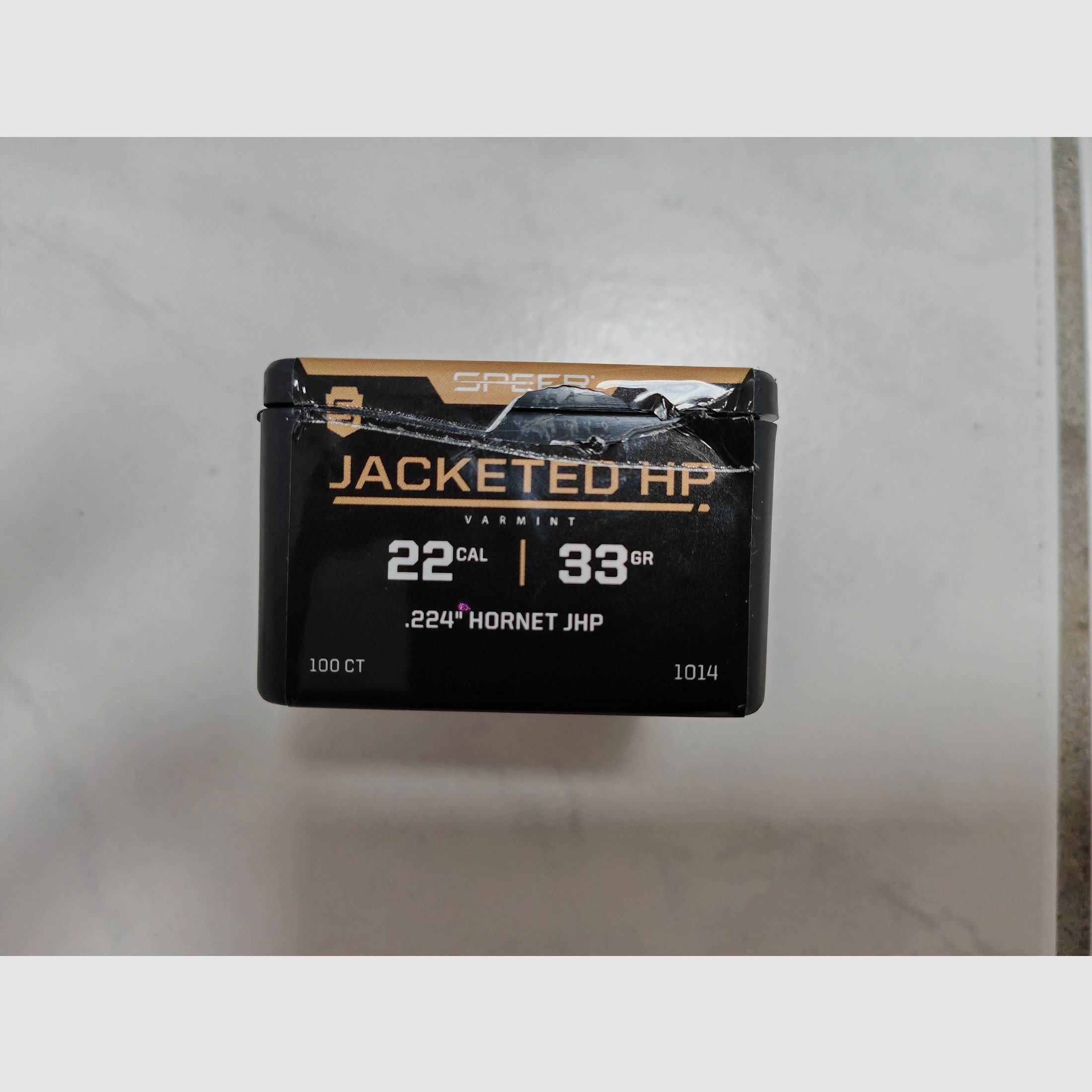 100 x Speer Geschoss / Slug | .22 / .224 Hornet |33 Grain |  Jacketed Hollow Point / Hohlspitz | NEU 