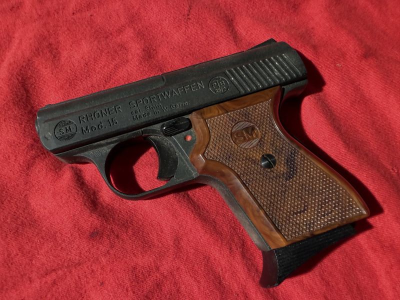 RHÖNER SM Mod.15 8mm (8mm PTB 83/2 ) con fondina in vera pelle