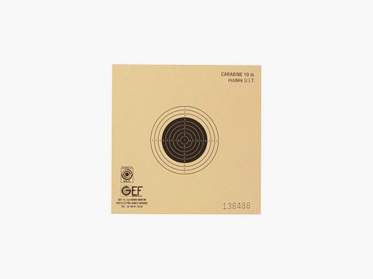 PAQUET 100 CIBLES CARABINE 10M