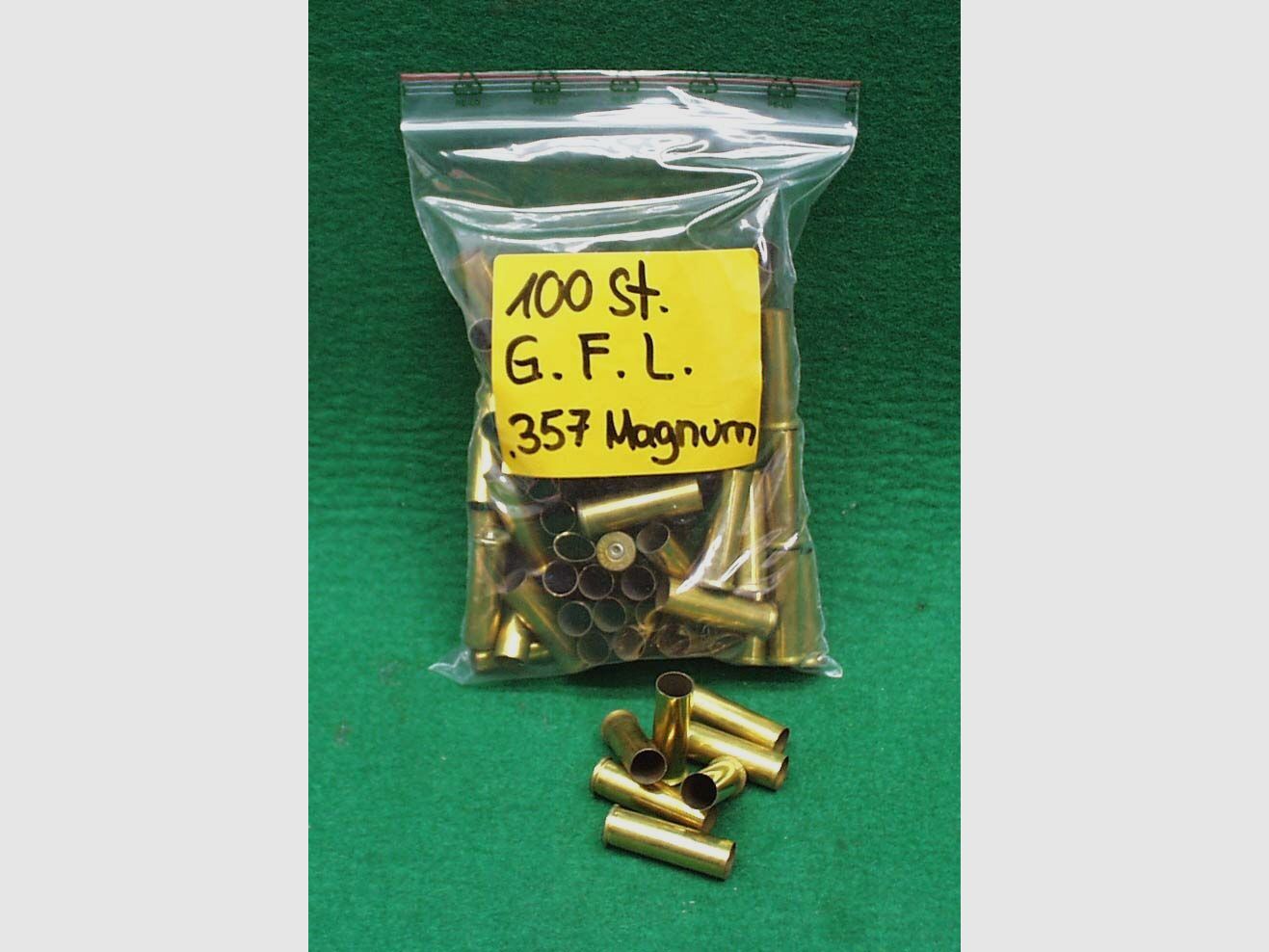 Fiocchi łuski .357Mag., raz wystrzelone