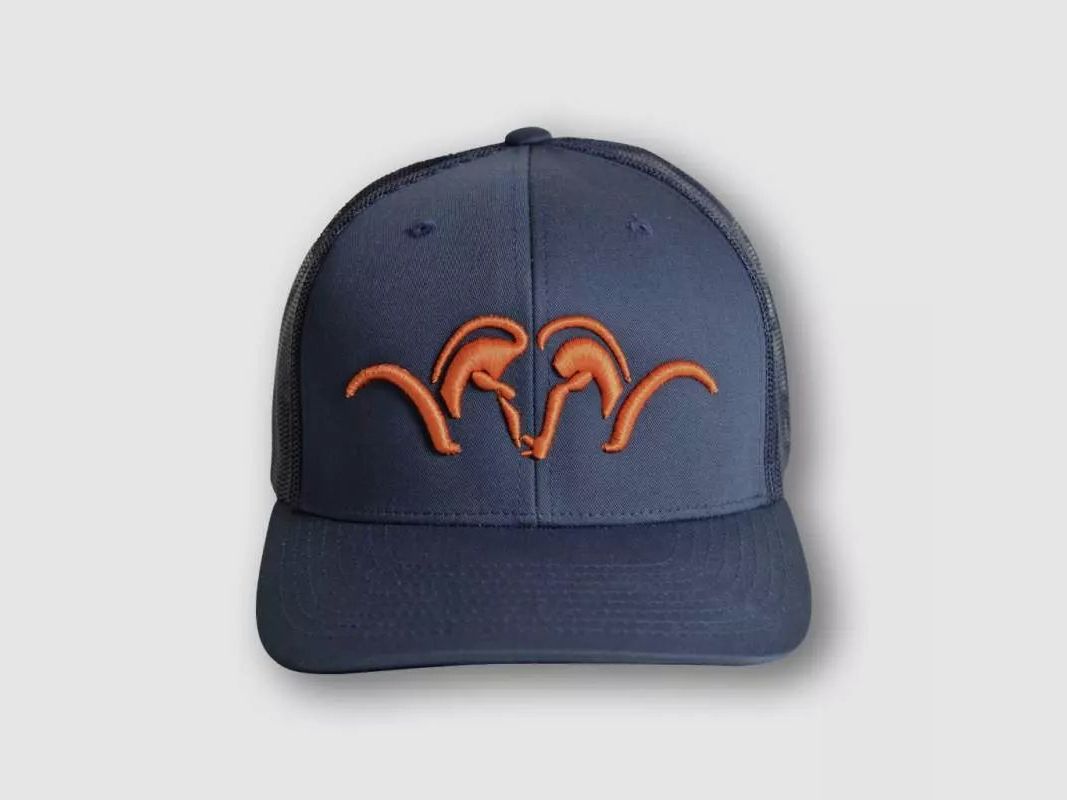 Blaser Cap Mesh Snapback - Navy/Orange