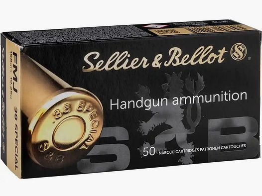 .38 Spec. Full metal jacket 10,24g/158grs. Sellier & Bellot