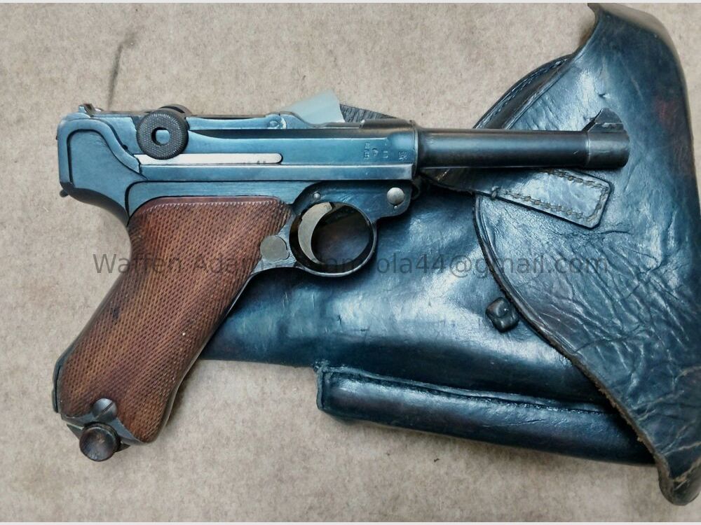 Fábrica de armas de Erfurt Pistola 08, Imperio alemán 1917, imagen 3 de 10