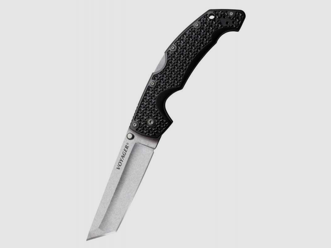 Cold Steel Voyager Tanto Large Taschenmesser, Glatte Schneide, AUS 10A