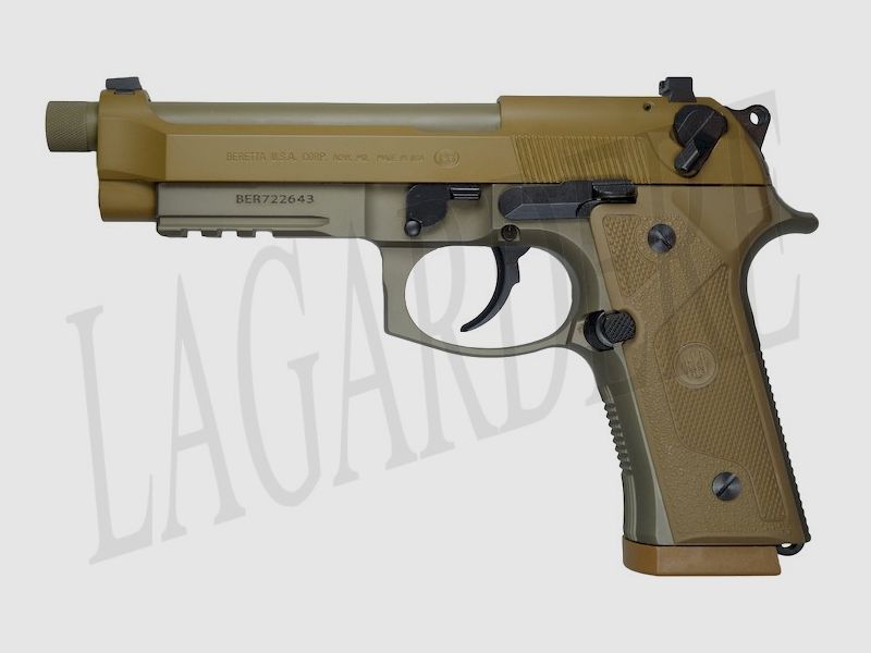BERETTA M9 A3 TAN LAUF FILETIERT (PISTOLE)