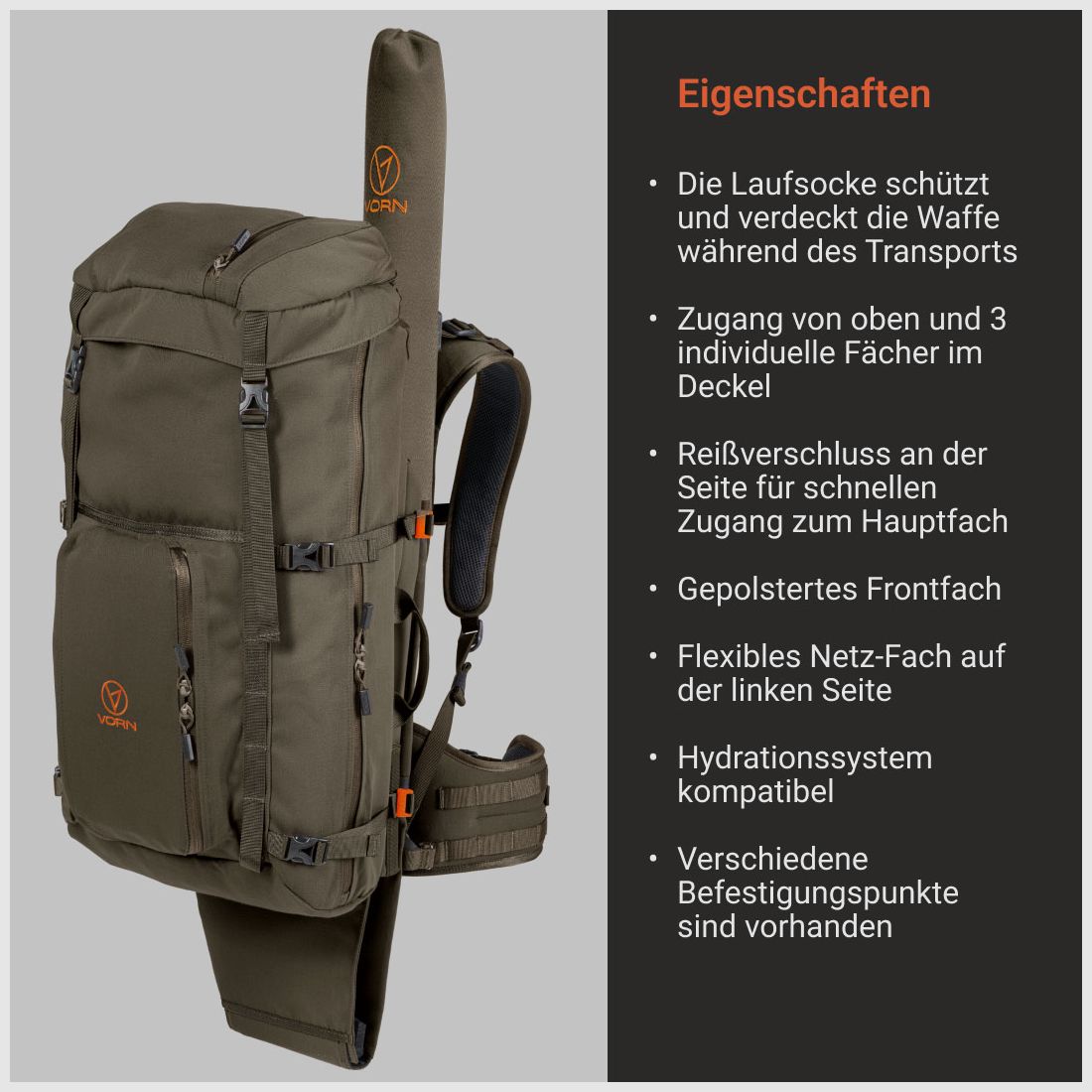 Vorn Rucksack 45l, Bild 8 von 10