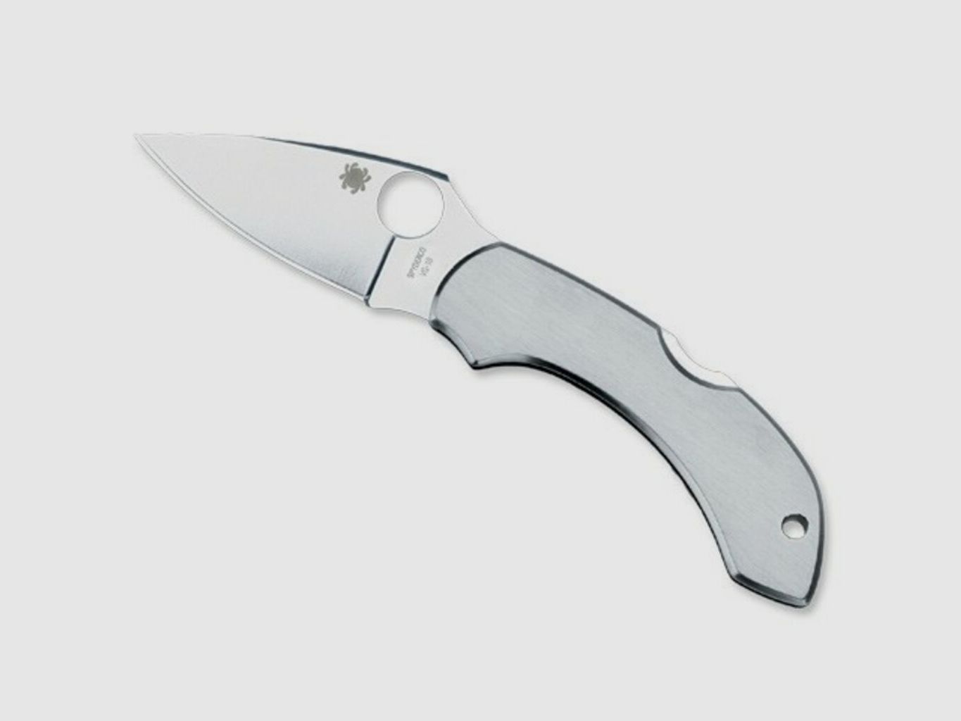 Spyderco Dragonfly Stainless Knife with Smooth Steel Handle, image 1 of 3