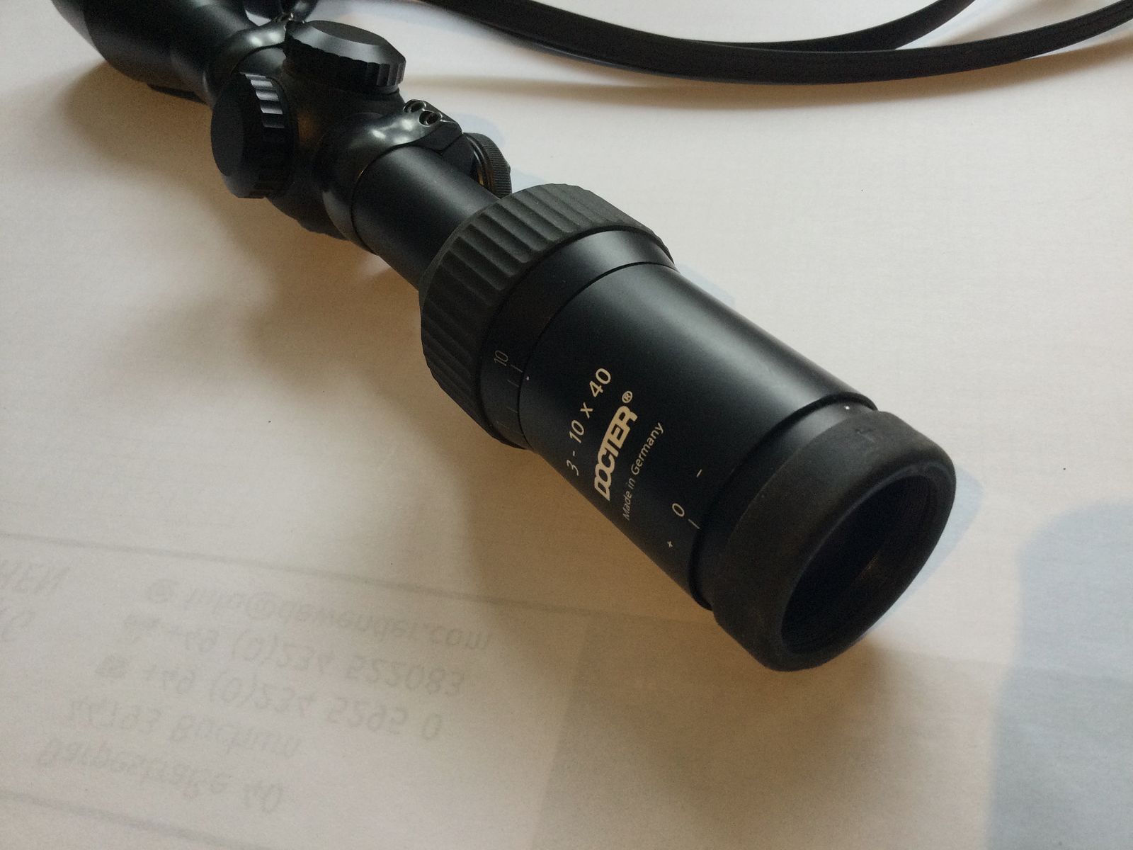 Zielfernrohr, Docter, Gebraucht aus Nachlass. 3-10x40