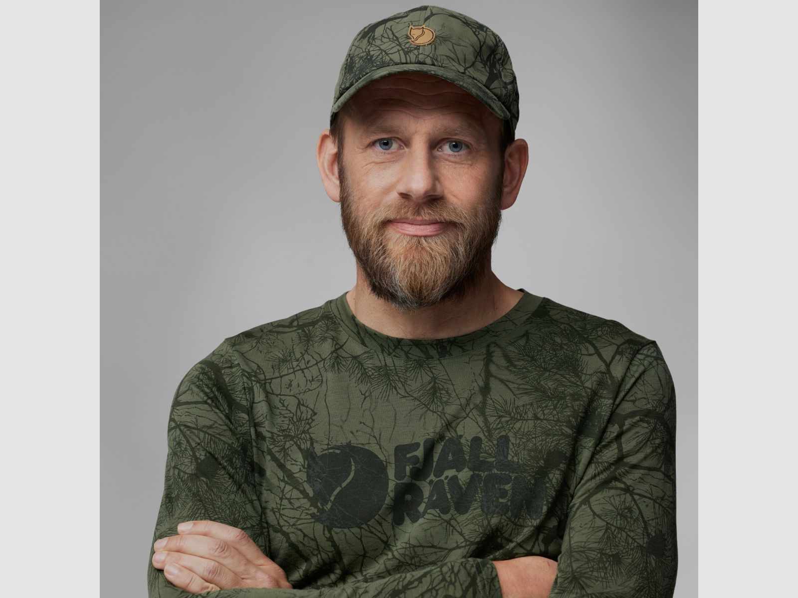 FJÄLLRÄVEN Lappland Camo Cap Green Camo