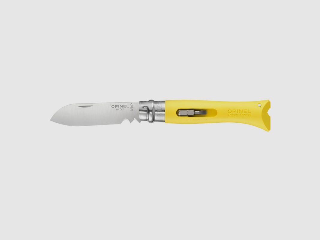 COUTEAU OPINEL N°09 BRICOLAGE JAUNE, image 1 sur 4