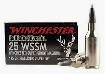 Cartuchos Winchester 25 WSSM 115gr. !!!