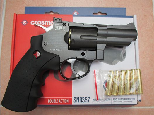 Nieuw Crosman SNR357 in OVP BB Diabolo CO2 revolver 12 laadhulzen 1 CO2 patroon 4,5 177