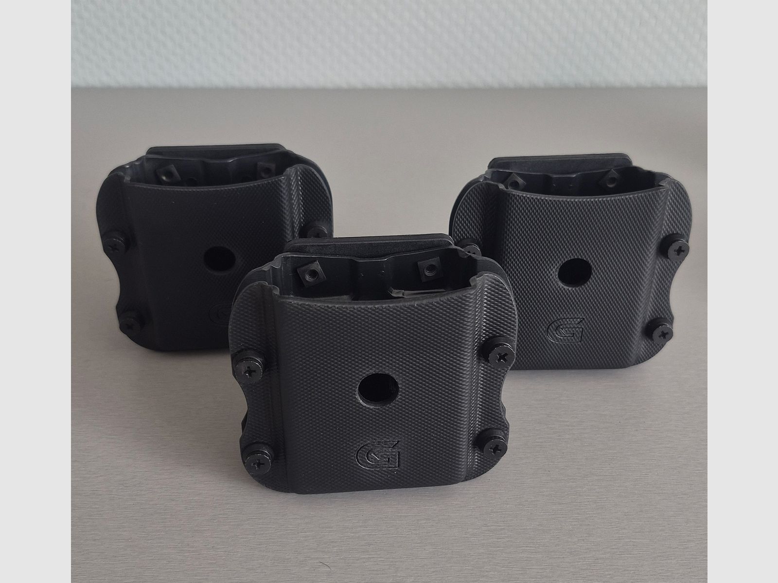 3 X Ghost magazine holders for AR15 magazines, many adjustment options