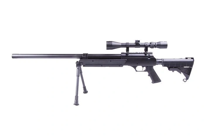 Karabin snajperski ASG WELL MB06D (z dwójnogiem i lunetą)