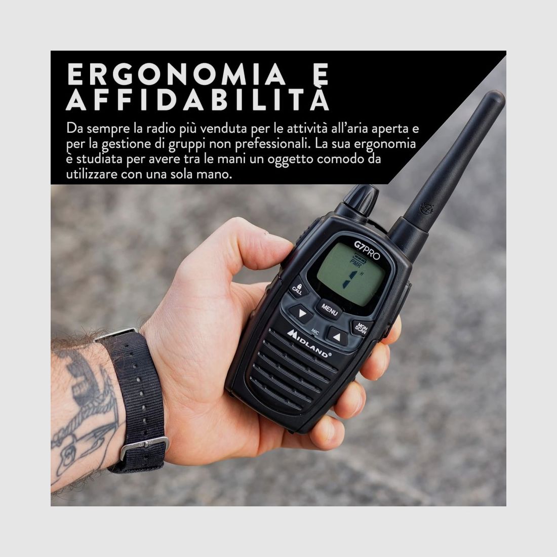 MIDLAND G7 PRO PMR466 16 Canales, imagen 4 de 5