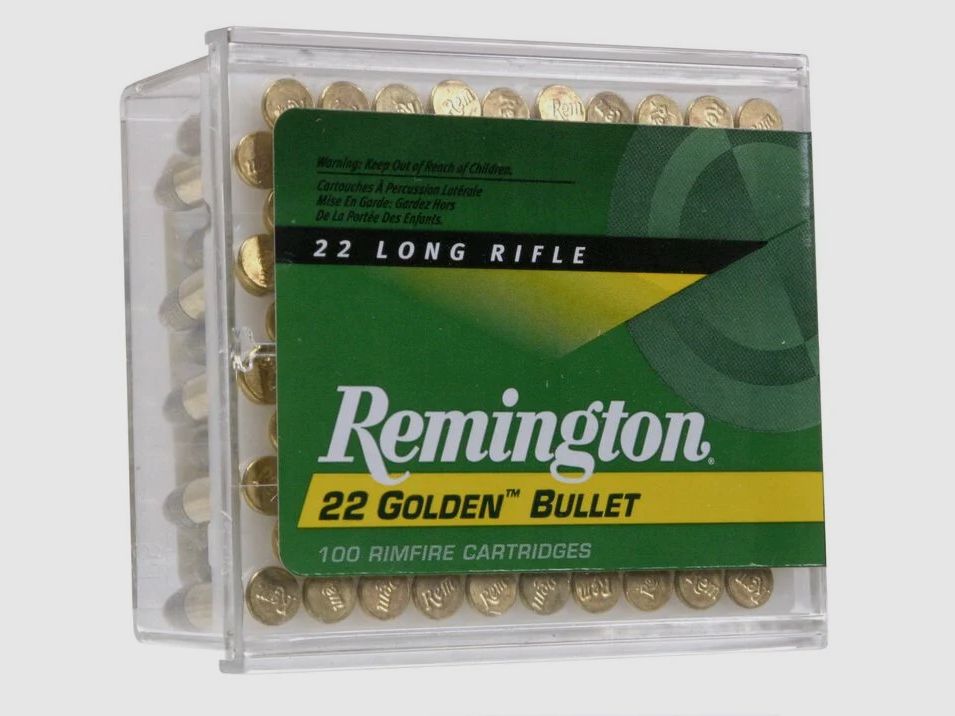 Remington Golden Bullet .22 LR 40GR BPRN 100 cartridges