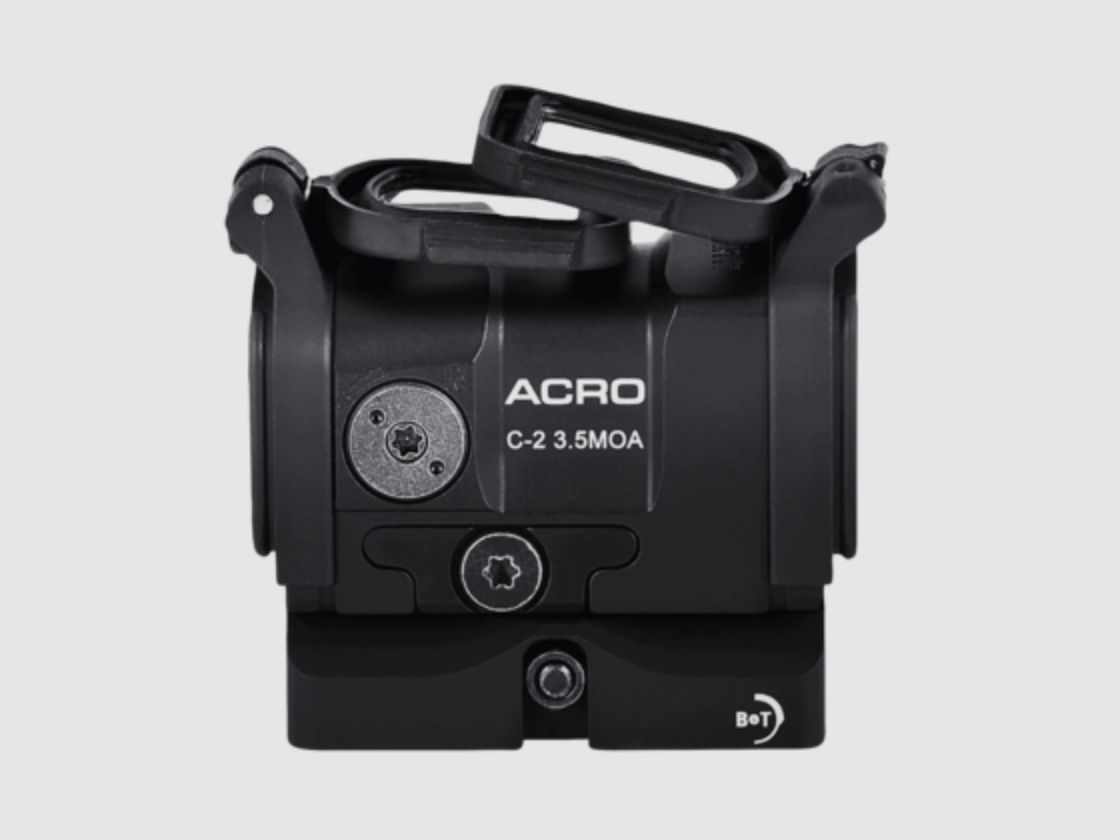 Aimpoint 200755 Acro C-2 3.5 MOA schwarz mit Weavermontage und Flip Cap