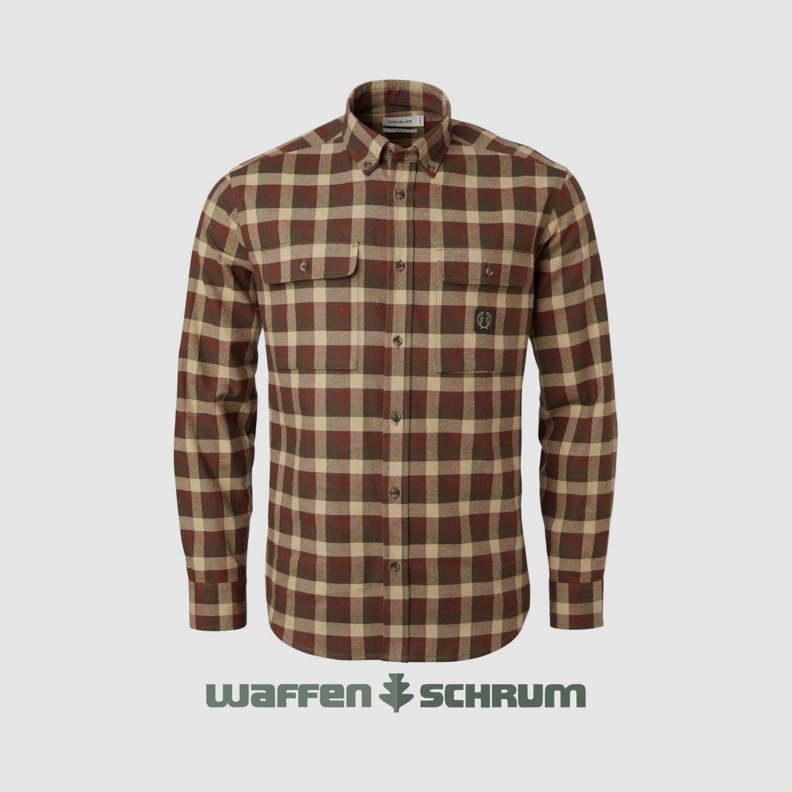 Chevalier Hemd Flannel Heron Holly Green