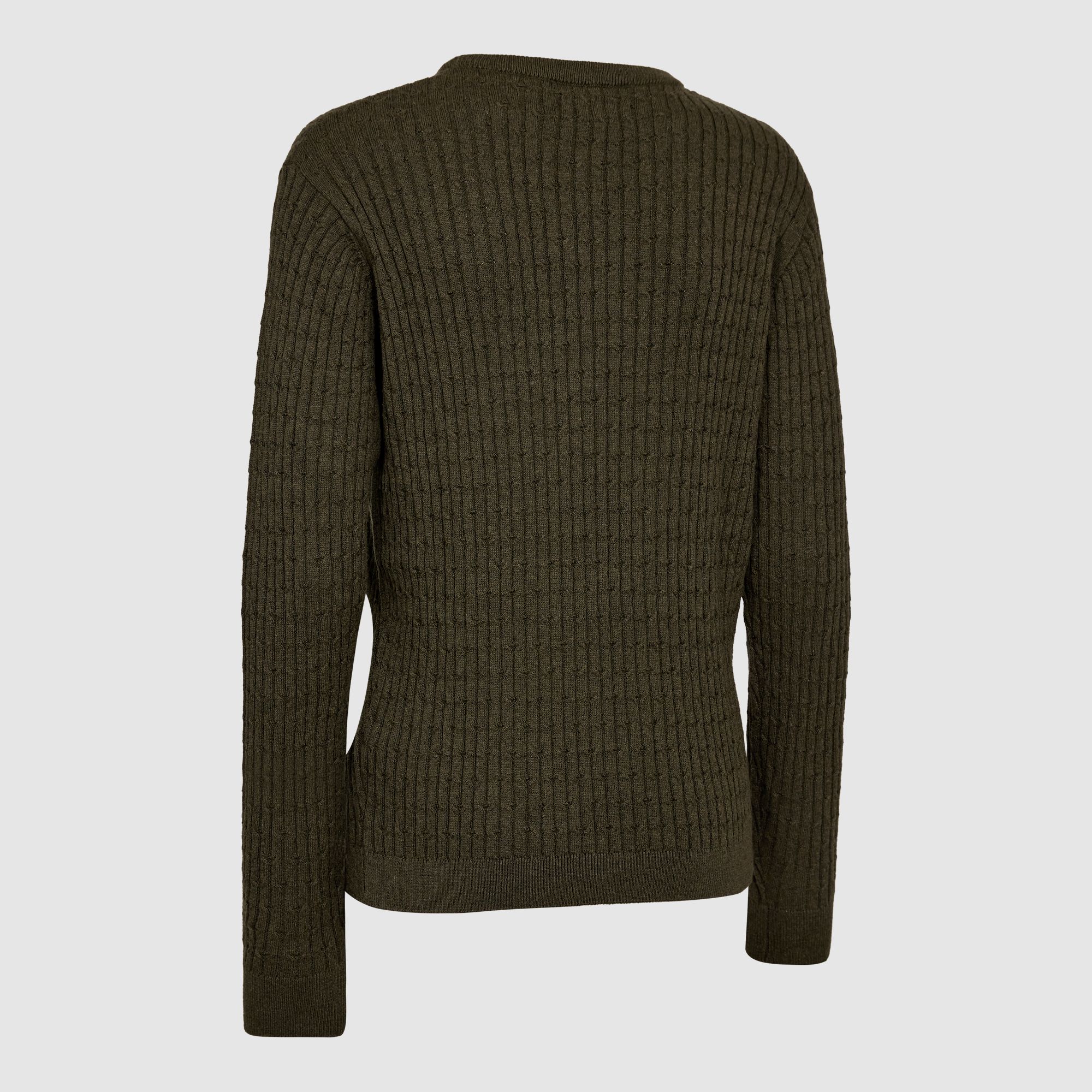 Deerhunter Lady Harrington Kabelgebreide Trui Dames Forest Ember Melange 36