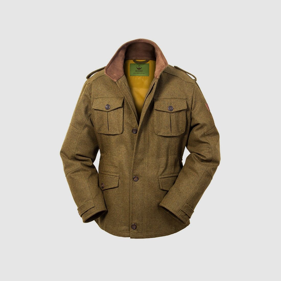 Jagdjacke "Wilderich" aus Loden, moosgrün