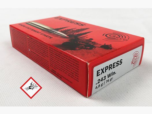 Geco Express Jagdpatrone Kal. .243 Win TM 76gr