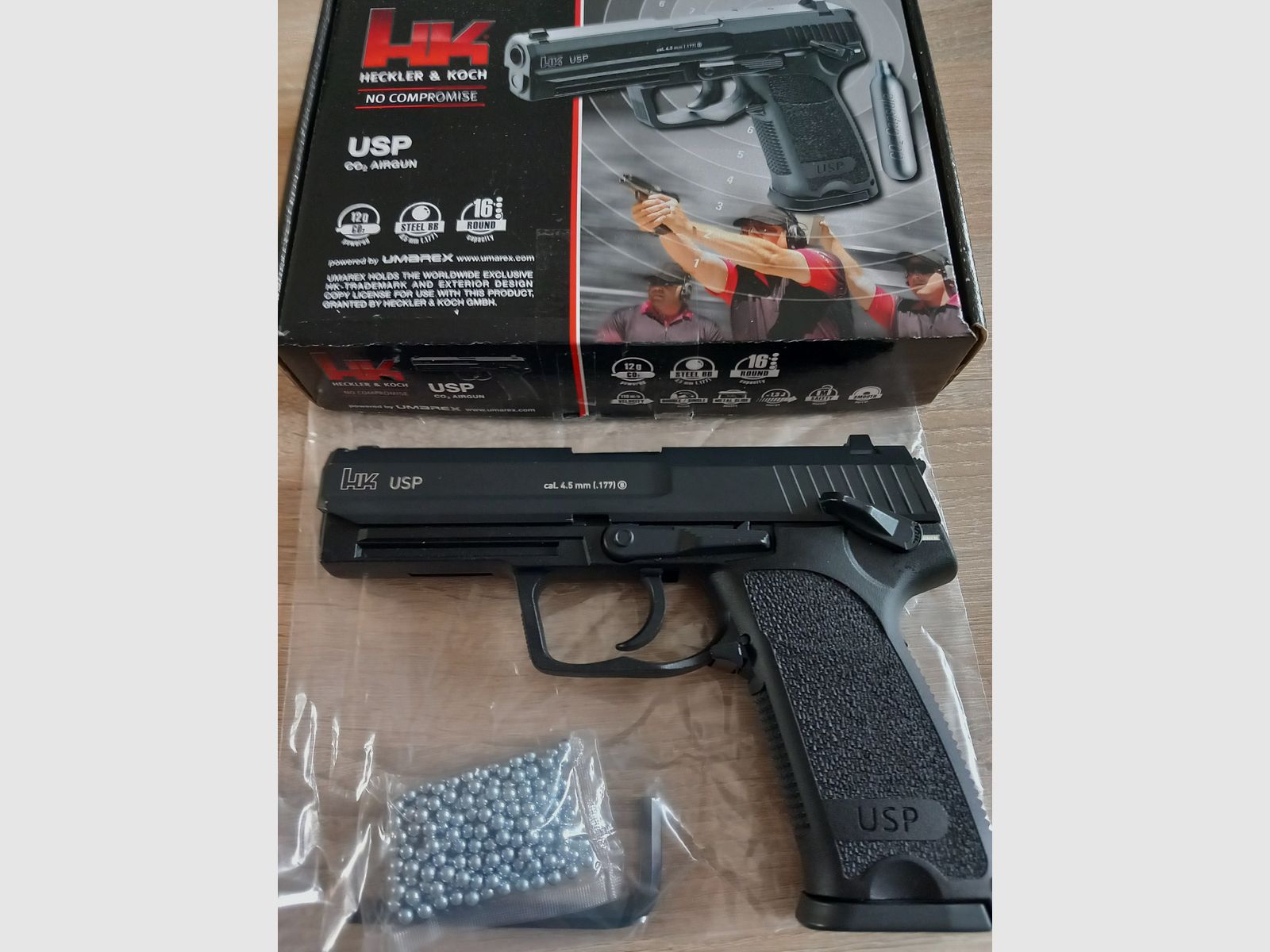 H&K USP CO2 4,5STEEL BB, image 1 sur 6