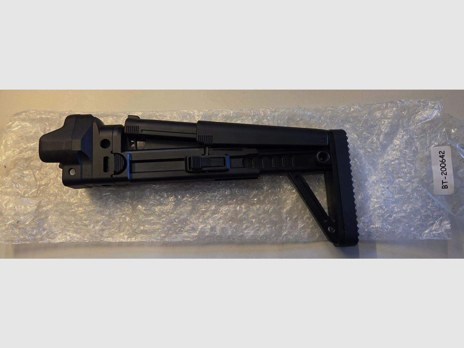 B&T MBT Schaft Längen-, Höhenverstellbar und klappbar für HK MP5, SP5, MKE T94 (Brügger&Thomet, Heckler&Koch, BT-200642, Klappschaft)