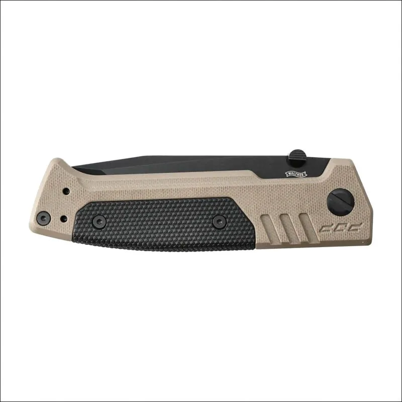 Nóż Walther PDP Tanto FDE czarny, ząbki, S, zdjęcie 4 z 4
