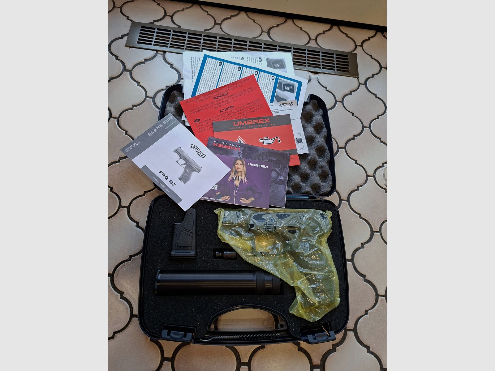 Walther PPQ M2 BLK Navy Kit PAK, brand new and unfired.
