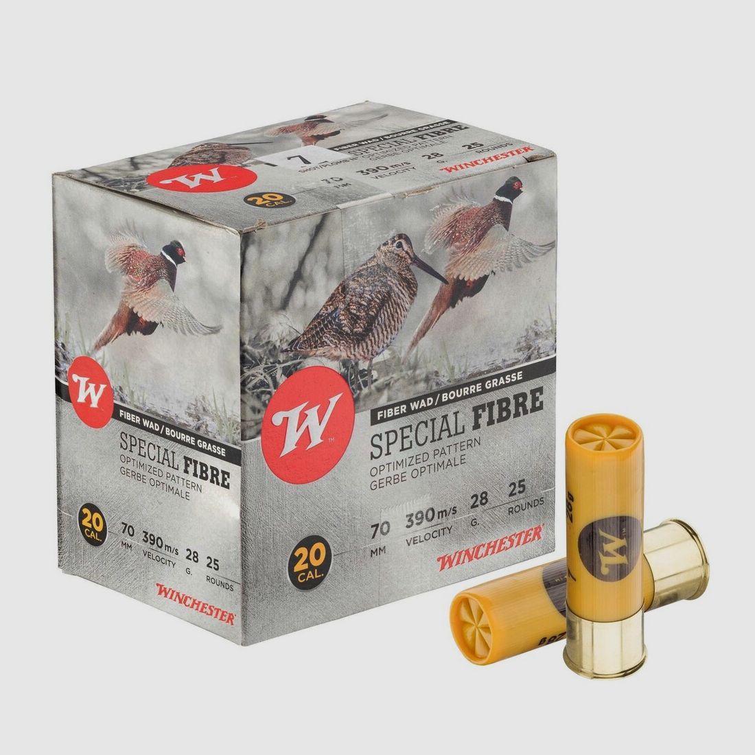 WINCHESTER SPECIAL FIBRE 20/70 28GR PB7 X25