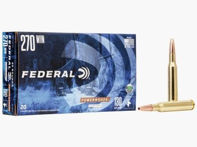 Federal Power-Shok .270 Win. 130GR Copper HP 20 cartridges